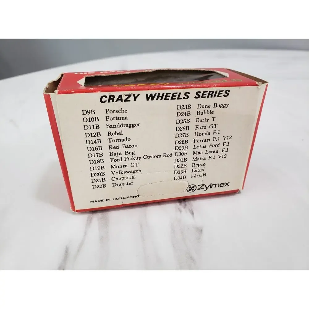81895 ZYLMEX Crazy Wheels 1/64 - D16 B‎ Red Baron Krazy Vintage
